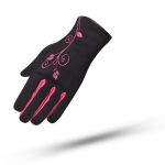 GUANTES DEGEND DE  INVIERNO IMPERMEABLE Y TRANSPIRABLE  PARA MUJER  NEGRO/ROSA - Imagen 2