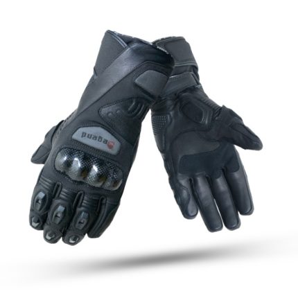 GUANTES DE MOTO EN PIEL   DEGEND R-TRAVEL DE INVIERNO, TÉRMICOS Y IMPERMEABLES NEGRO