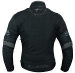 CHAQUETA DE MOTO DERBI NEGRA UNISEX EN TEXTIL IMPERMEABLE, TÉRMICO CON PROTECCIONES C.E. - Imagen 3