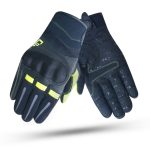 GUANTES DE VERANO FURY FLUOR DEGEND PARA MOTORISTAS EN PIEL Y MALLA ALTA CALIDAD