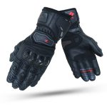 GUANTES DE VERANO DEGEND GP-2 NEGRO  PARA  MOTORISTAS EN PIEL CABRA DE ALTA CALIDAD