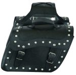 ALFORJAS DE MOTO FABRICADAS EN PIEL 14 LITROS X 2 259NEGRO - Imagen 2