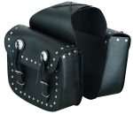 ALFORJAS DE MOTO JUEGO DE ALFORJAS LATERALES DE PIEL 262 NEGRO