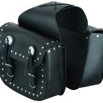 ALFORJAS DE MOTO JUEGO DE ALFORJAS LATERALES DE PIEL 262 NEGRO