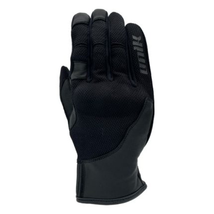 GUANTES DE VERANO PARA MOTORISTAS EN PIEL, MALLA UNIK C-96 NEGRO