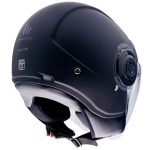 CASCO JET  MT VIALE SV SOLID NEGRO MATE - Imagen 3