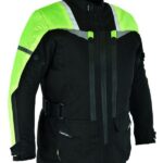 CHAQUETA DE  CORDURA 3/4 CON PROTECCIONES C.E. PARA INFANTILES KIDS FLUOR