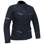 CHAQUETAS DE CORDURA TRAVEL LADY DEGEND NEGRA PARA CHICAS 3/4 IMPERMEABLE TRANSPIRABLE