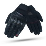 GUANTES DE VERANO RE-BORN NRGRO DEGEND PARA MOTORISTAS EN PIEL, MALLA Y FIBRA DE CARBONO