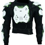 CHAQUETA DE PROTECCIONES TIPO SCORPION, CON ESPALDERA DESMONTABLE/SCORPION BLANCO VERDE GM478 NEGRO