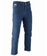 PANTALON TEJANO FLEX UNISEX CON REFUERZOS DE TEJIDO Kewlar Y PROTECCIONES C.E DESMONTABLES AZUL SHORT