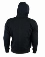 SUDADERA DE MOTOS CON Kewlar Y PROTECCIONES C.E. (Kewlar HOODIE) NEGRA - Imagen 2