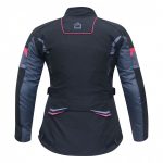 CHAQUETAS DE CORDURA TRAVEL LADY DEGEND NEGRA/GRIS/VIOLETA PARA CHICAS 3/4 IMPERMEABLE TRANSPIRABLE - Imagen 2