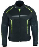 CHAQUETA DE CORDURA PARA VERANO PERFORADA CE/PROTECCIONES CON FORRO DESMONTABLE VULCANO FLUOR - Imagen 2