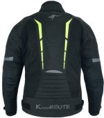 CHAQUETA DE CORDURA PARA VERANO PERFORADA CE/PROTECCIONES CON FORRO DESMONTABLE VULCANO FLUOR - Imagen 3