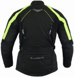 MONO DE CORDURA PARA MOTORISTAS EN DOS PIEZAS, IMPERMEABLE UNISEX FLUOR/NEGRO ATENEA/ARES - Imagen 3