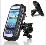 SOPORTE PARA MÓVIL CON FUNDA TÁCTIL PARA MANILLAR KUM L / XL NEGRO