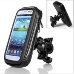 SOPORTE PARA MÓVIL CON FUNDA TÁCTIL PARA MANILLAR KUM L / XL NEGRO