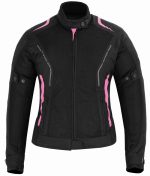 CHAQUETA DE VERANO DIANA FUCSIA/ROSA PARA MUJER  CON PROTECCIONES C.E. Y FORRO IMPERMEABLE EXTRAIBLE - Imagen 2