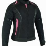 CHAQUETA DE VERANO DIANA FUCSIA/ROSA PARA MUJER  CON PROTECCIONES C.E. Y FORRO IMPERMEABLE EXTRAIBLE