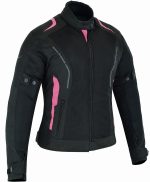 CHAQUETA DE VERANO DIANA FUCSIA/ROSA PARA MUJER  CON PROTECCIONES C.E. Y FORRO IMPERMEABLE EXTRAIBLE