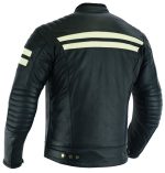 CHAQUETA DE MOTO EN CUERO HADES NEGRA VINTAGE CON FORRO Y PROTECCIONES - Imagen 4