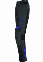 PANTALON DE MOTO PERFORADO DE VERANO UNISEX, PROTECCIONES CE HEFESTO AZUL/NEGRO - Imagen 4