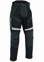 PANTALON DE MOTO PERFORADO EN CORDURA PARA VERANO CON FORRO HEFESTO BLANCO/NEGRO