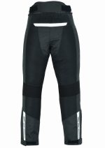 PANTALON DE MOTO PERFORADO EN CORDURA PARA VERANO CON FORRO HEFESTO BLANCO/NEGRO - Imagen 4