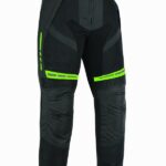 PANTALON DE MOTO PERFORADO EN CORDURA PARA VERANO CON FORROHEFESTO FLUOR/NEGRO