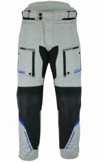 PANTALON DE MOTO OCEANO AZUL 4SEASON CUATRO ESTACIONES TRICAPA IMPERMEABLE TRANSPIRABLE