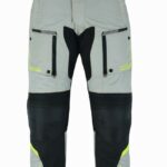 PANTALON DE MOTO  OCEANO PLATA NEGRO FLUOR 4SEASON CUATRO ESTACIONES TRICAPA IMPERMEABLE TRANSPIRABLE