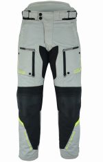 PANTALON DE MOTO  OCEANO PLATA NEGRO FLUOR 4SEASON CUATRO ESTACIONES TRICAPA IMPERMEABLE TRANSPIRABLE