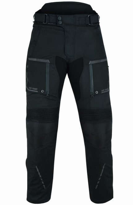 PANTALON DE MOTO CUATRO ESTACIONES ( 4SEASON ), TRICAPA IMPERMEABLE TRANSPIRABLE OCEANO NEGRO