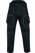 PANTALON DE MOTO CUATRO ESTACIONES ( 4SEASON ), TRICAPA IMPERMEABLE TRANSPIRABLE OCEANO NEGRO - Imagen 3