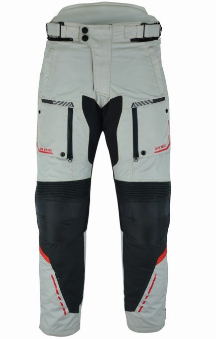 PANTALON DE MOTO OCEANO ROJO 4SEASON CUATRO ESTACIONES TRICAPA IMPERMEABLE TRANSPIRABLE
