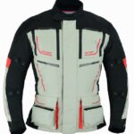 CHAQUETA DE MOTO TITAN ROJO 4SEASON EN CORDURA CUATRO ESTACIONES  TRICAPA TIPO 3/4  CON PROTECCIONES C.E., IMPERMEABLE, UNISEX