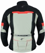 CHAQUETA DE MOTO TITAN ROJO 4SEASON EN CORDURA CUATRO ESTACIONES  TRICAPA TIPO 3/4  CON PROTECCIONES C.E., IMPERMEABLE, UNISEX - Imagen 2