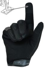 GUANTES DE MOTO PARA VERANO EN MALLA  CON PROTECCIONES URBION NEGRO - Imagen 2