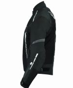 CHAQUETA DE CORDURA PARA VERANO PERFORADA CE/PROTECCIONES CON FORRO DESMONTABLE VULCANO BLANCO/NEGRO - Imagen 3