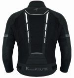 CHAQUETA DE CORDURA PARA VERANO PERFORADA CE/PROTECCIONES CON FORRO DESMONTABLE VULCANO BLANCO/NEGRO - Imagen 4