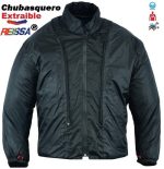 CHAQUETA DE CORDURA PARA VERANO PERFORADA CE/PROTECCIONES CON FORRO DESMONTABLE VULCANO AZUL/NEGRO - Imagen 5