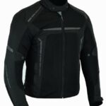 CHAQUETA DE CORDURA PARA VERANO PERFORADA CE/PROTECCIONES CON FORRO DESMONTABLE VULCANO NEGRA