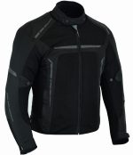 CHAQUETA DE CORDURA PARA VERANO PERFORADA CE/PROTECCIONES CON FORRO DESMONTABLE VULCANO NEGRA