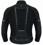 CHAQUETA DE CORDURA PARA VERANO PERFORADA CE/PROTECCIONES CON FORRO DESMONTABLE VULCANO NEGRA - Imagen 3