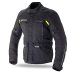 CHAQUETA DE MOTO SEVENTY/70  SD-JT41 INVIERNO TOURING HOMBRE NEGRO/AMARILLO ESTILO 3/4 UNISEX