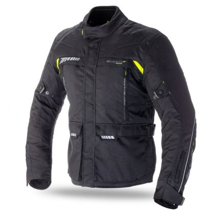 CHAQUETA DE MOTO SEVENTY/70  SD-JT41 INVIERNO TOURING HOMBRE NEGRO/AMARILLO ESTILO 3/4 UNISEX