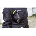 CHAQUETA DE MOTO SEVENTY/70  SD-JT41 INVIERNO TOURING HOMBRE NEGRO/AMARILLO ESTILO 3/4 UNISEX - Imagen 4