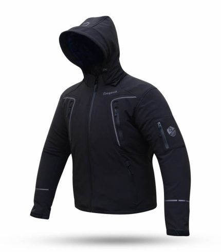 CHAQUETAS DE CORDURA SNOW NEGRA DEGEND IMPERMEABLE TRANSPIRABLE