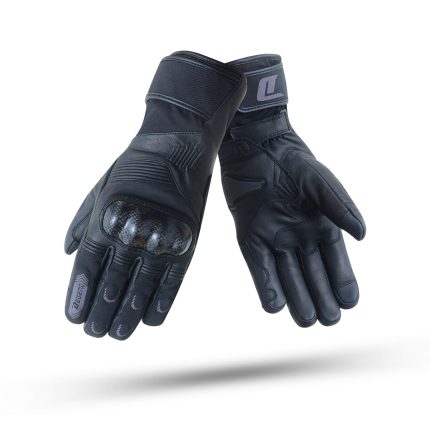 GUANTES DE MOTO EN PIEL   DEGEND R-TRAVEL II DE INVIERNO, TÉRMICOS Y IMPERMEABLES NEGRO